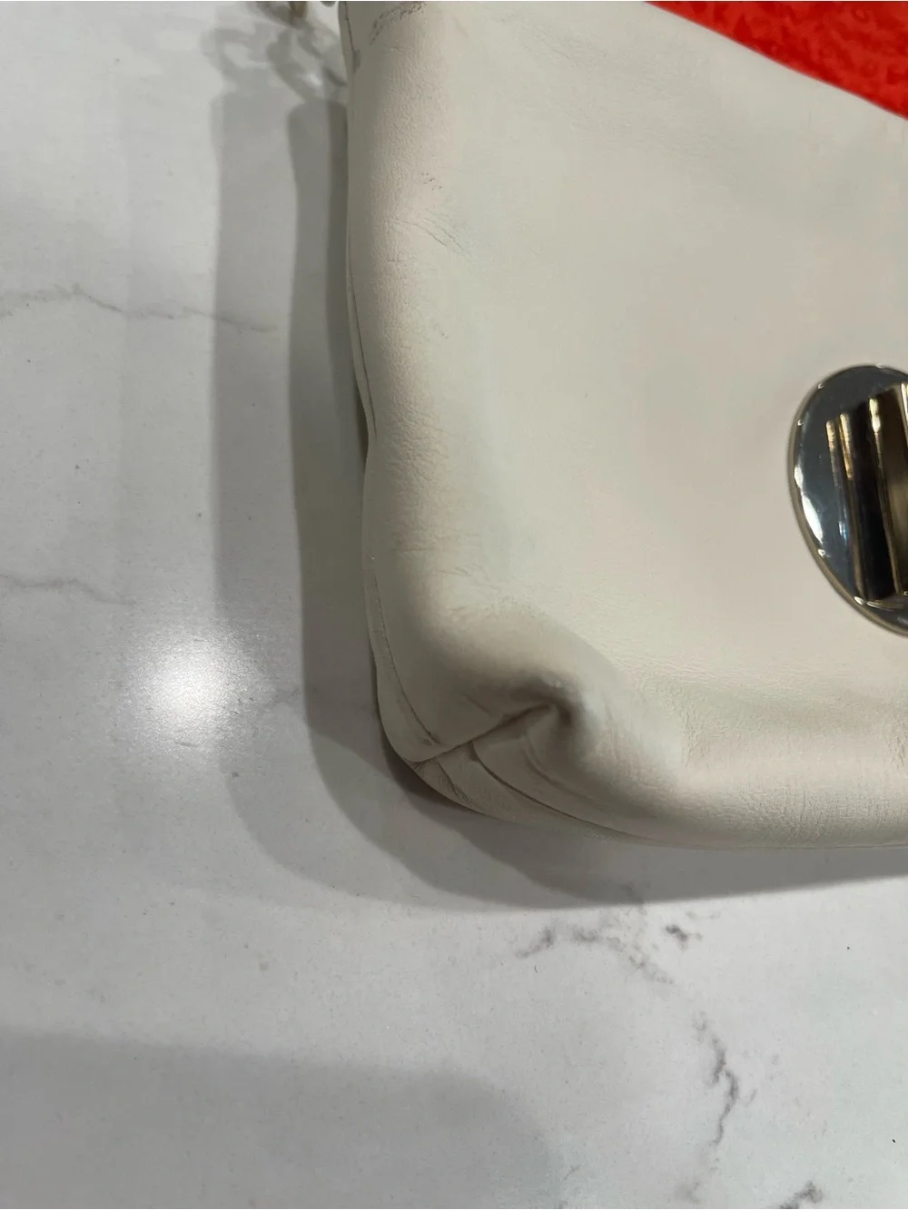 kate spade Cream Quilted Leather Crossbody with Silver-Tone Turnlock